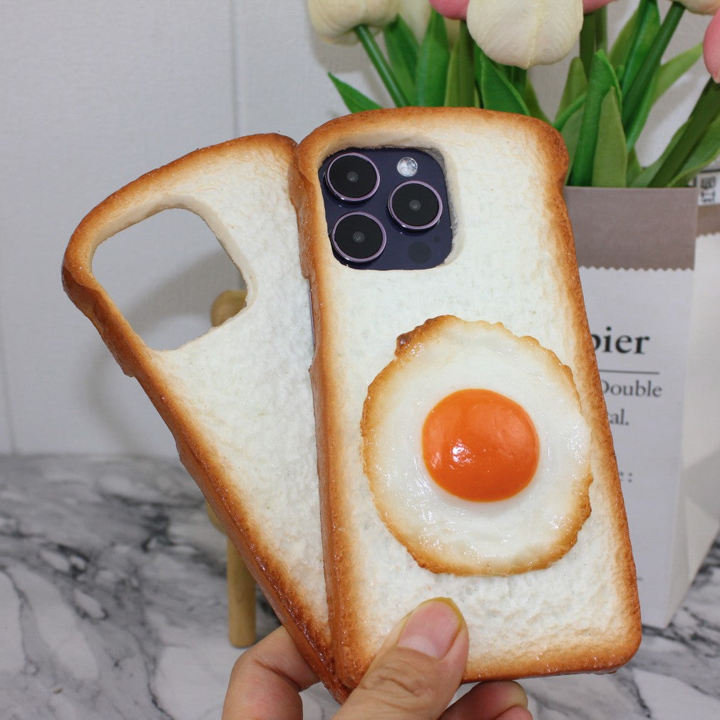 Creative Three-pack Toast Bread Phone Case Three-dimensional