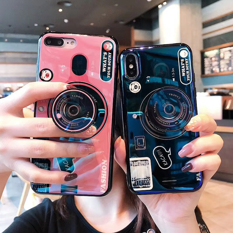 Samsung Note10 Retro Blu-Ray Camera Phone Case For A50A70 Messenger Lanyard Silicone Phone Case Soft