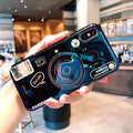 Samsung Note10 Retro Blu-Ray Camera Phone Case For A50A70 Messenger Lanyard Silicone Phone Case Soft