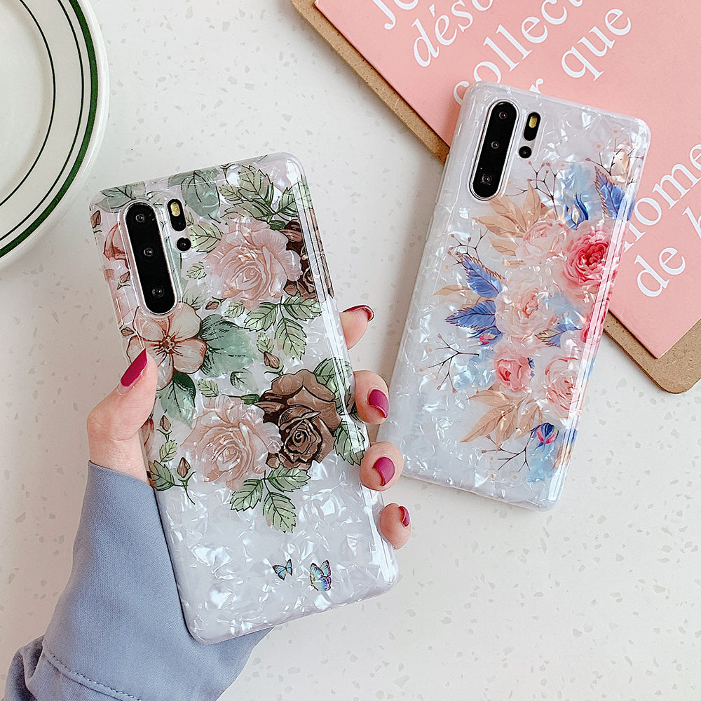 Suitable For Samsung Galaxy S21 Ult S20 S10E S10 S9 S8 Plus Retro Flower Phone Case
