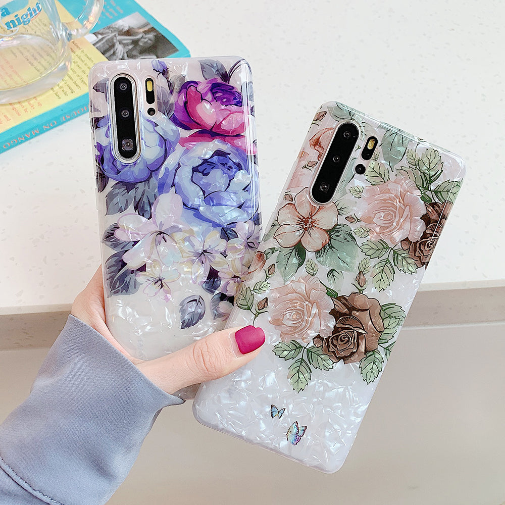 Suitable For Samsung Galaxy S21 Ult S20 S10E S10 S9 S8 Plus Retro Flower Phone Case