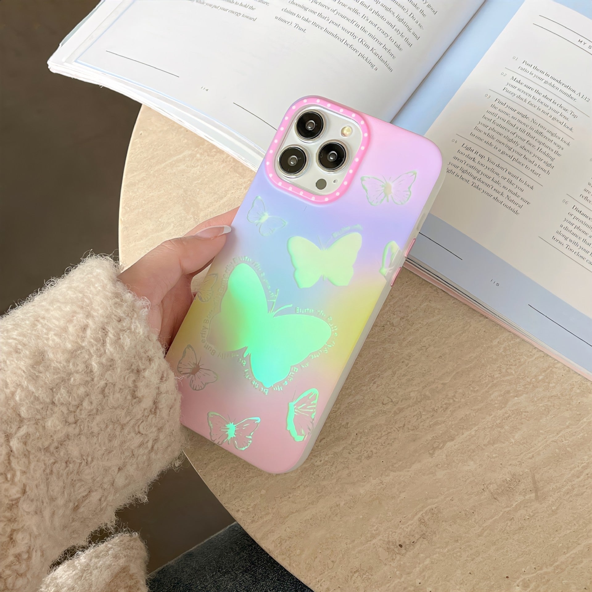 Magic Laser Butterfly Mobile Phone Case