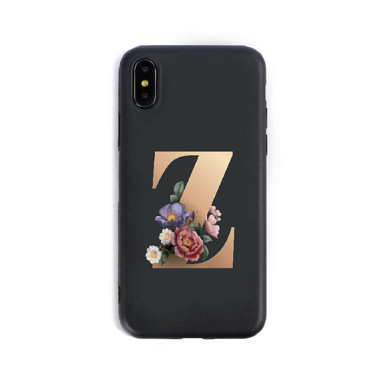 26 English Alphabet Silicone Phone Case