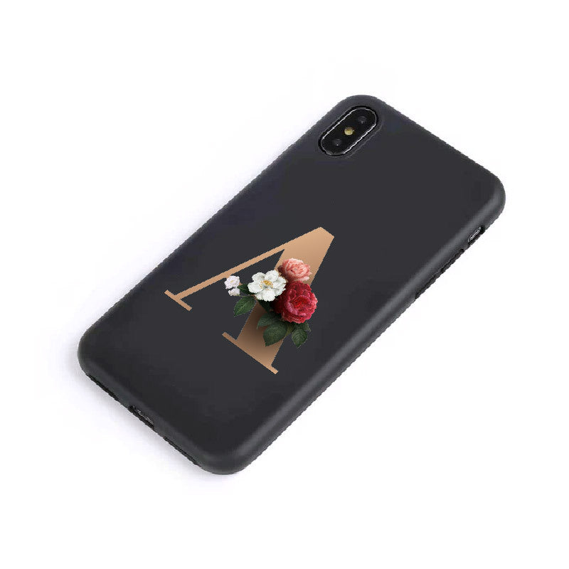 26 English Alphabet Silicone Phone Case