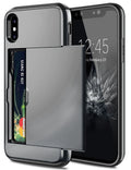 Business Phone Cases For iPhone X XS Max XR Case Slide Armor Wallet Card Slots Holder Cover for iPhone 7 8 Plus 6 6s 5 5S SE