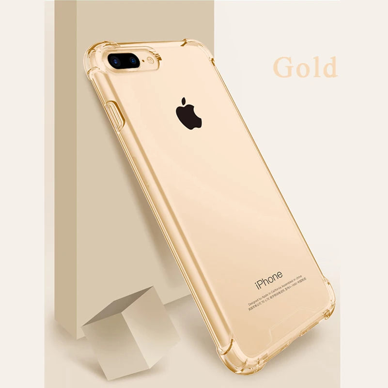 Airbag Drop Protection Soft TPU Clear Case For iPhone X XS MAX XR 8 7 6 6S Plus SE 2020 2022 Transparent Phone Cases Back Cover