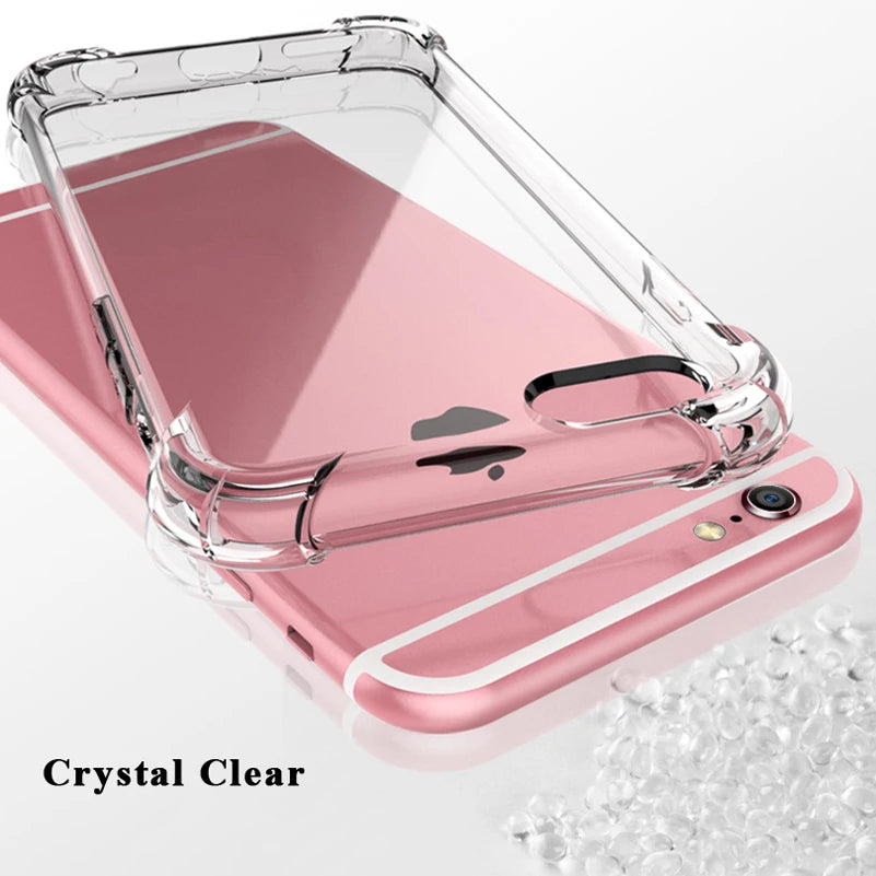 Airbag Drop Protection Soft TPU Clear Case For iPhone X XS MAX XR 8 7 6 6S Plus SE 2020 2022 Transparent Phone Cases Back Cover