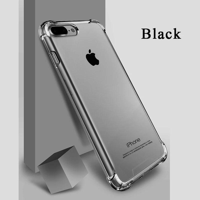 Airbag Drop Protection Soft TPU Clear Case For iPhone X XS MAX XR 8 7 6 6S Plus SE 2020 2022 Transparent Phone Cases Back Cover