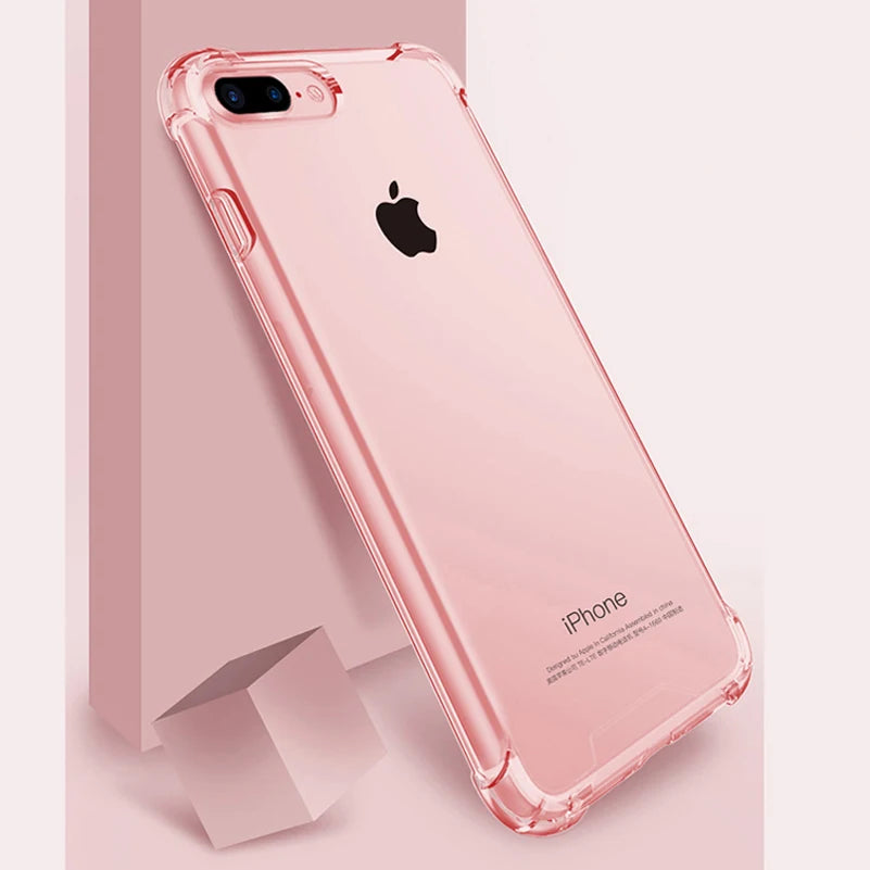 Airbag Drop Protection Soft TPU Clear Case For iPhone X XS MAX XR 8 7 6 6S Plus SE 2020 2022 Transparent Phone Cases Back Cover