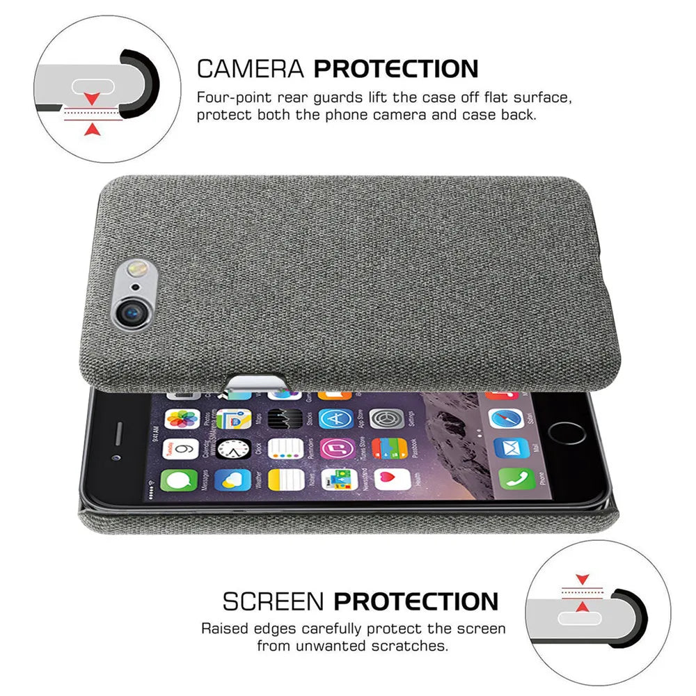 Cloth Cases For iPhone 5s 5 se 2016 Case Slim Retro Cloth Hard Phone Cover For iPhone se 2016 5 S 5G iPhone5s 4.0" Coque Funda