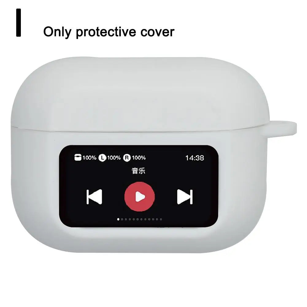 For AirPods A9pro Music Player Pattern Wireless Bluetooth Earphones Silicone Protective Case Thin Edition