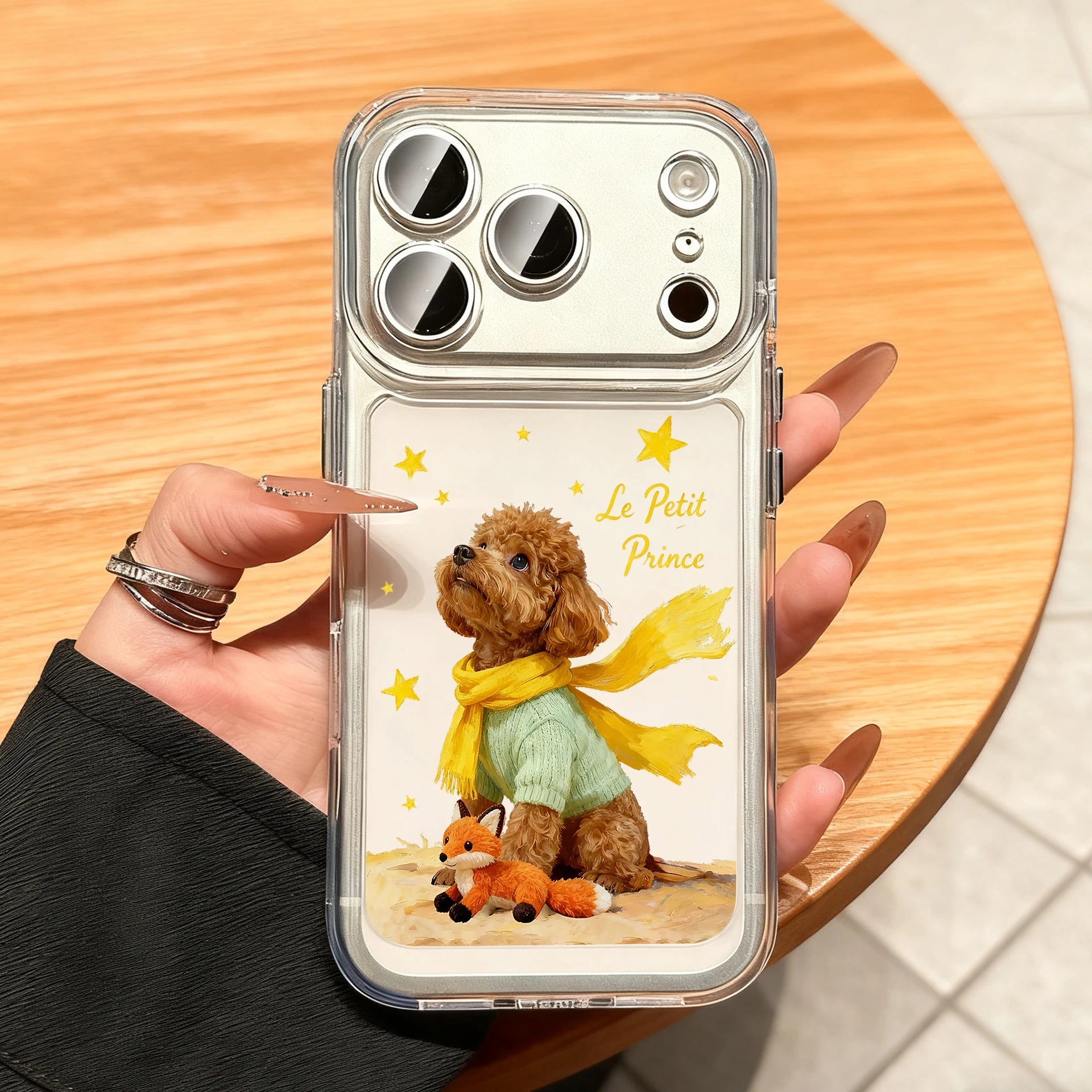 Cute Dog Cases For iPhone 17 16 15 14 13 12 11 Pro Max Clear Funda Shockproof Transparent Soft Cover For Phone 17 16 XS X Case