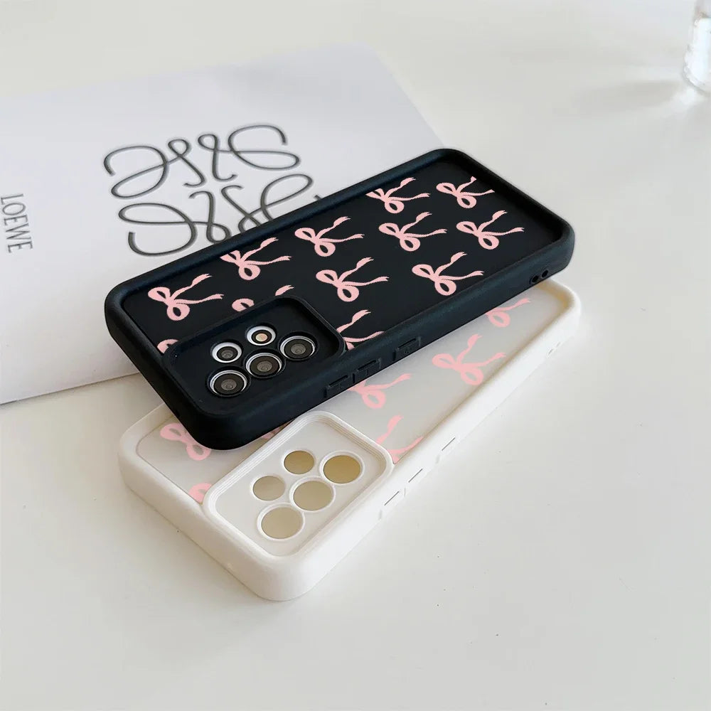 3D Pink Bowknot Phone Case For Motorola Moto G24 G54 G05 G04 G34 G75 G14 G15 E13 E40 E14 E22 E32 G9 G Play 2025 Cover Soft Cases