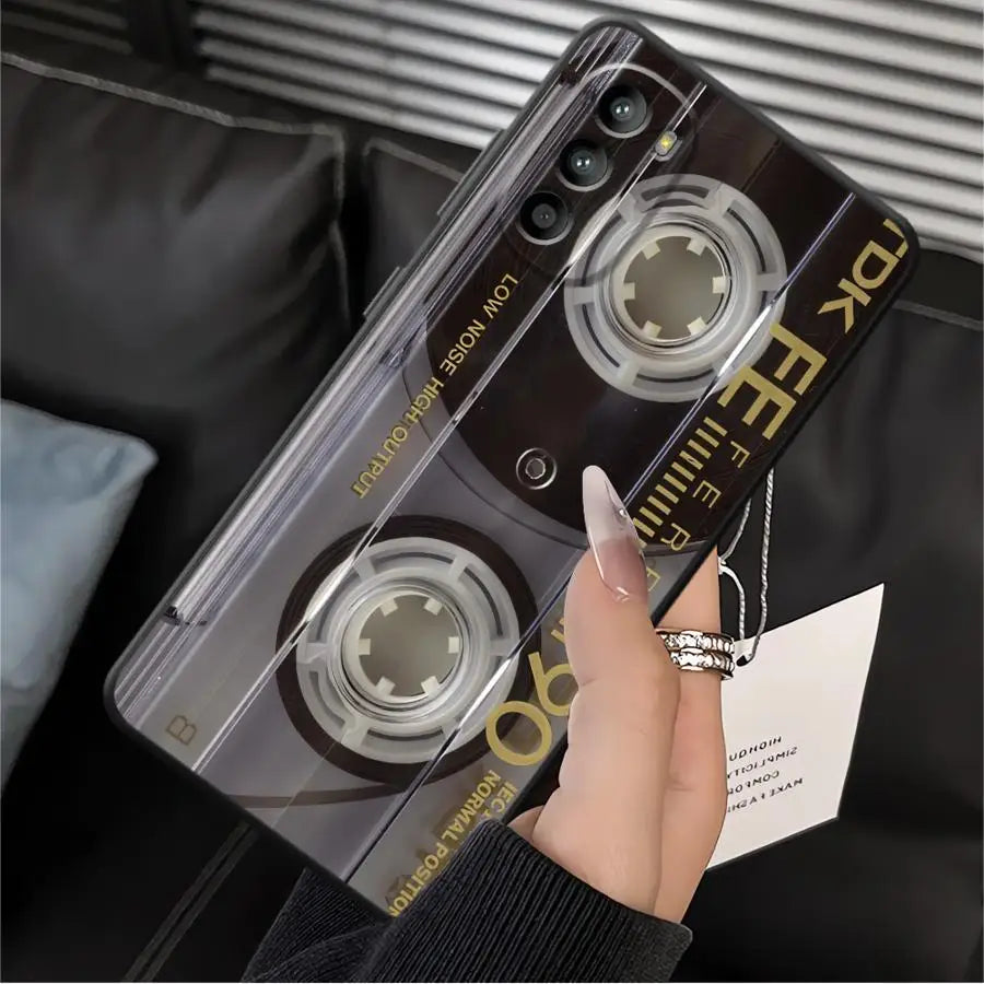Vintage Cassette Case for Motorola Moto G50 G60s G53 G30 G71 G52 G32 G51 G73 Edge 20 Pro 30 Lite G22 Edge40 Phone Cover