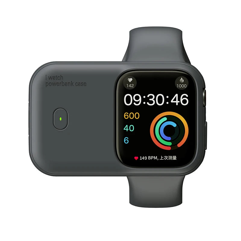iWatch Power Bank Case For Apple Watch Charger 1200mAh Wireless Powerbank For Apple Watch 46 45 49mm Portable Magnetic Charging