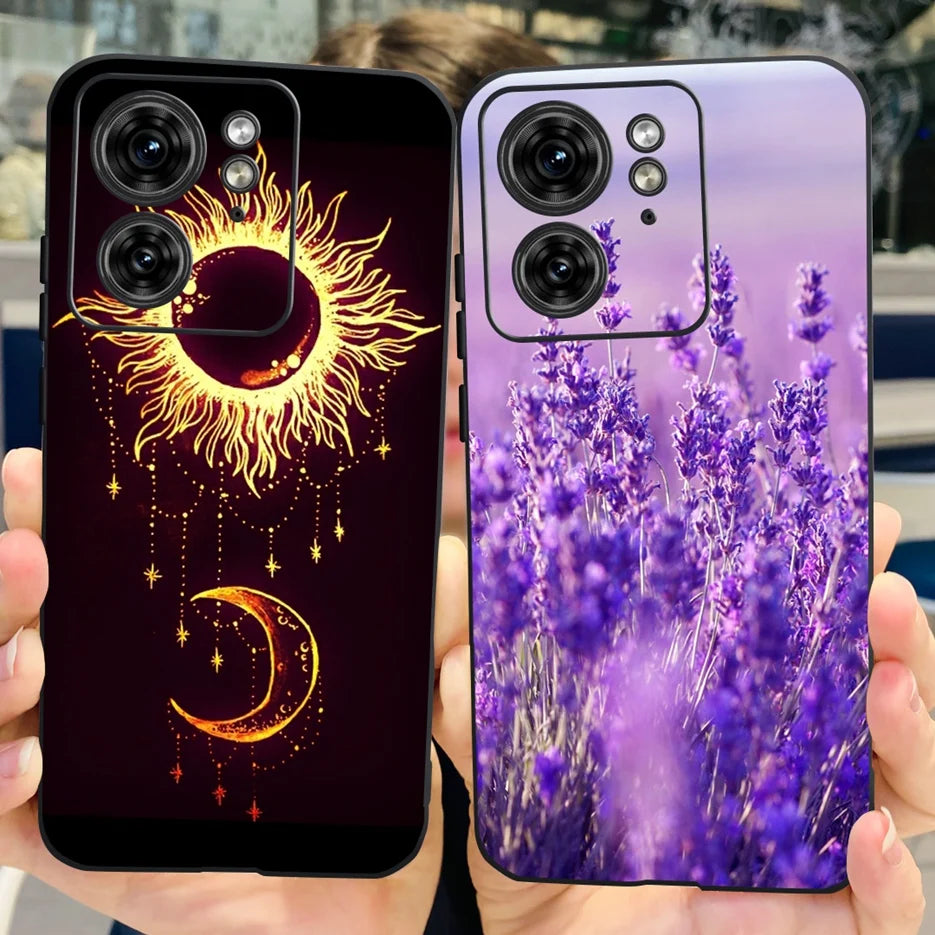 For Motorola Edge 40 Case XT2303-2 Colorful Flower Painted Back Cover 6.55'' Soft Fundas For Motorola Edge 40 Edge40 Phone Cases