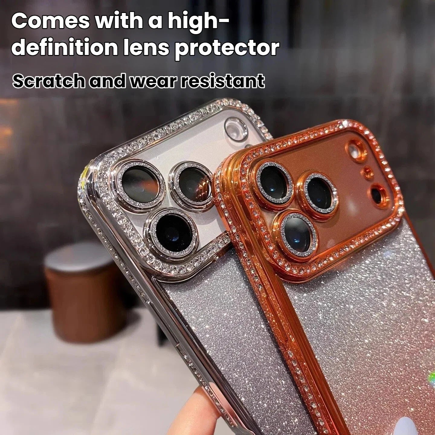 Luxury Diamond Glitter Phone Case For iPhone 17 Pro 17 Pro Max 17 16 15 14 13 12 11 Pro Max Plus Shockproof Women Phone Cover