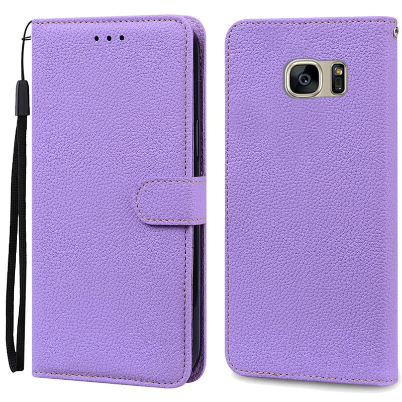 S7Edge Case For Samsung Galaxy S7 Case Leather Wallet On For Samsung S7 Edge Case Soft Flip Cover For Samsung S7 S 7 Edge Fundas