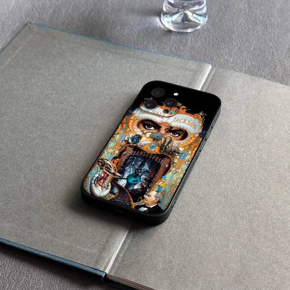American Singer M-Michael Jackson Phone Case For IPhone 17 16 15 14 13 12 11 PRO MAX PLUS Mini TPU Soft To Skin-friendly Case