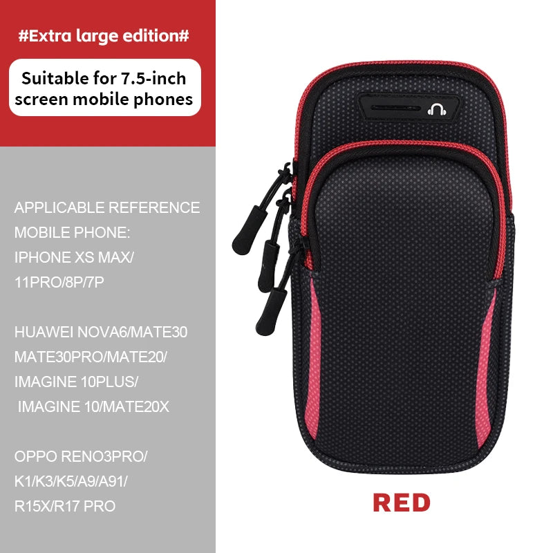 Running phone arm Bag for men and women Arm strap Sports arm Sleeve Artifact Wrist bag Waterproof lightweight outdoor equipment