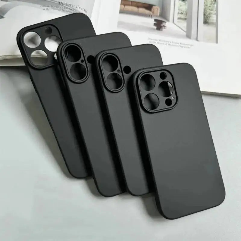 B-Bettys B-Boops Phone Case Stylish Black Matte TPU Case For 11-16. Anti-slip And Wear-resistant
