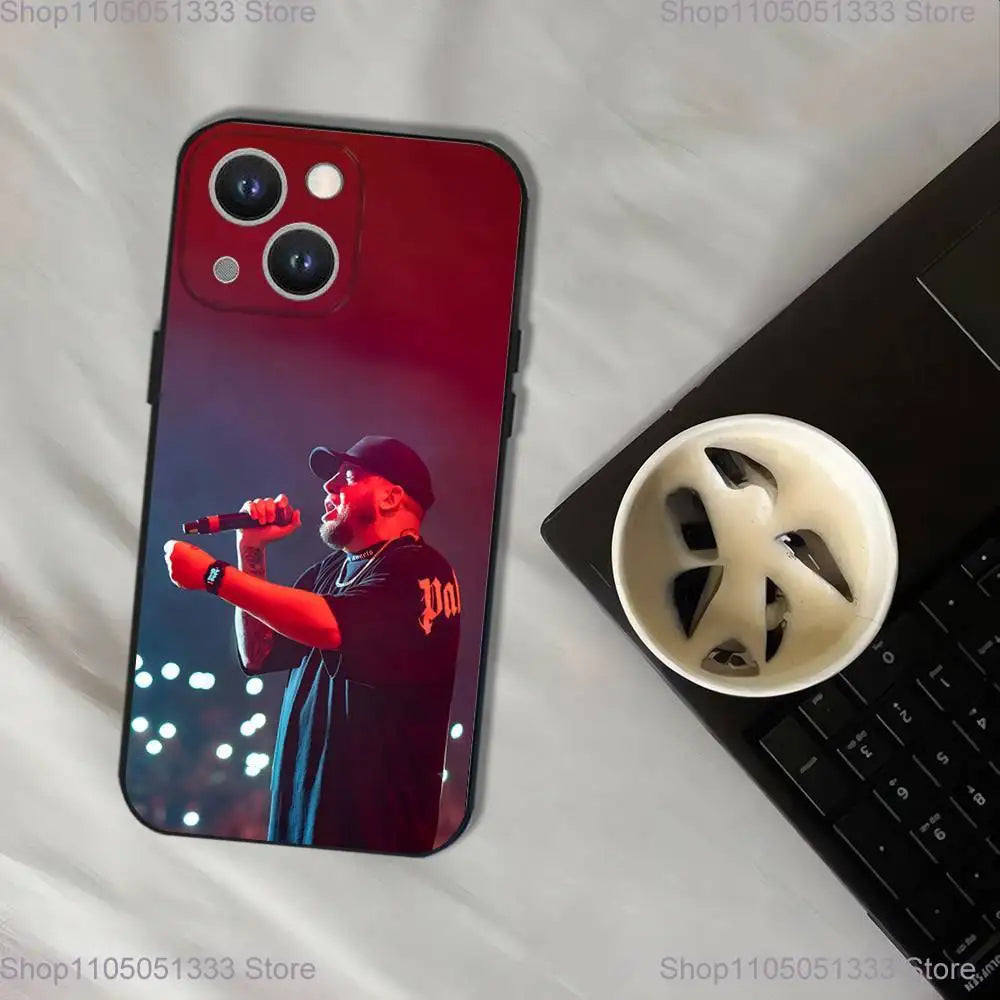 Rapper Maka Aura 2025 Tour Phone Case For iPhone 17,16,15,14,13,12,11,Pro,XS,Max,XR,Plus,E,SE4,Mini Black Soft Cover