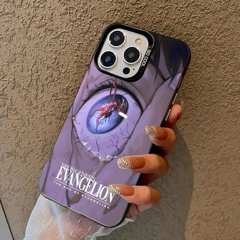 Anime Classic E-Evangelion Phone Cases For iPhone 17 16 15 14 13 12 11 Plus Pro Max Pro Color Matte Cover