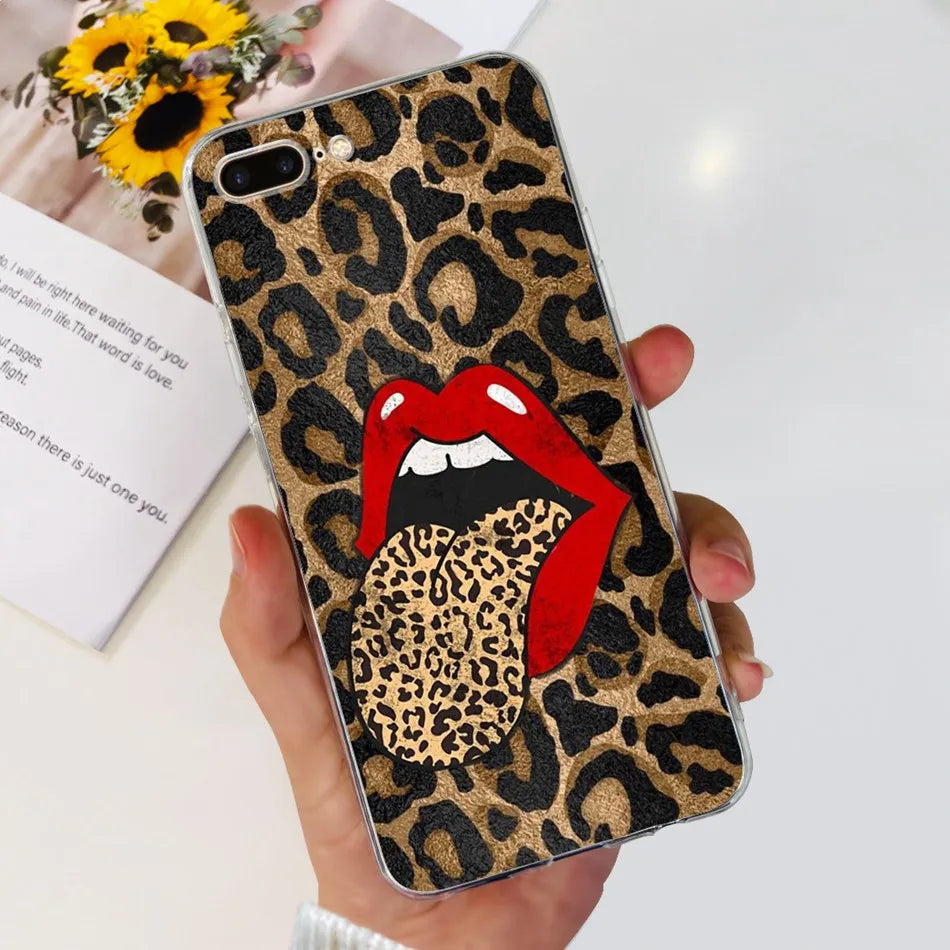 For iPhone 7 8 Plus Phone Case iPhone7 iPhone8 7Plus 8Plus SE 2020 2022 Fashion Cool Pattern Soft Silicone TPU Cases