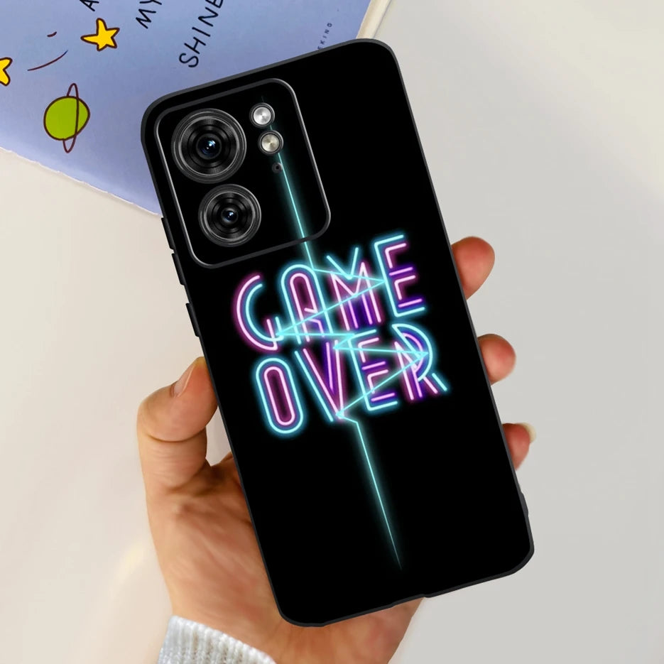 For Motorola Edge 40 Case XT2303-2 Colorful Flower Painted Back Cover 6.55'' Soft Fundas For Motorola Edge 40 Edge40 Phone Cases