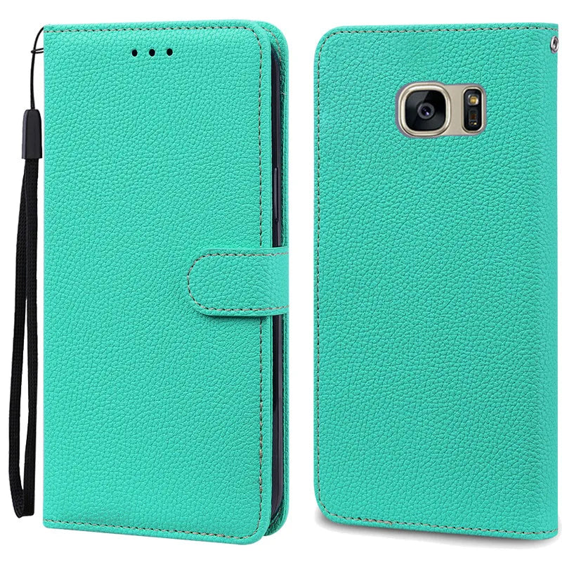 S7Edge Case For Samsung Galaxy S7 Case Leather Wallet On For Samsung S7 Edge Case Soft Flip Cover For Samsung S7 S 7 Edge Fundas