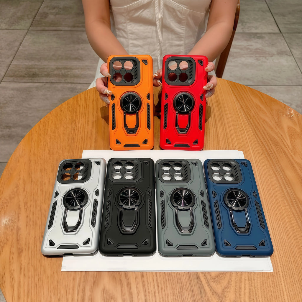 For Motorola Moto G56 G86 G67 G06 Edge 60 Edge 70 Pro Power Military Shockproof Phone Case Metal rotary Bracket Armor Back Cover