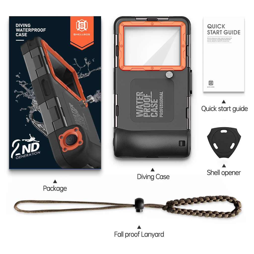 15M Professional Diving Phone Case For SamsungS26 S24 S25 S23Ultra Underwater Taking Waterproof Cases For iPhone 17 16 15Pro Max