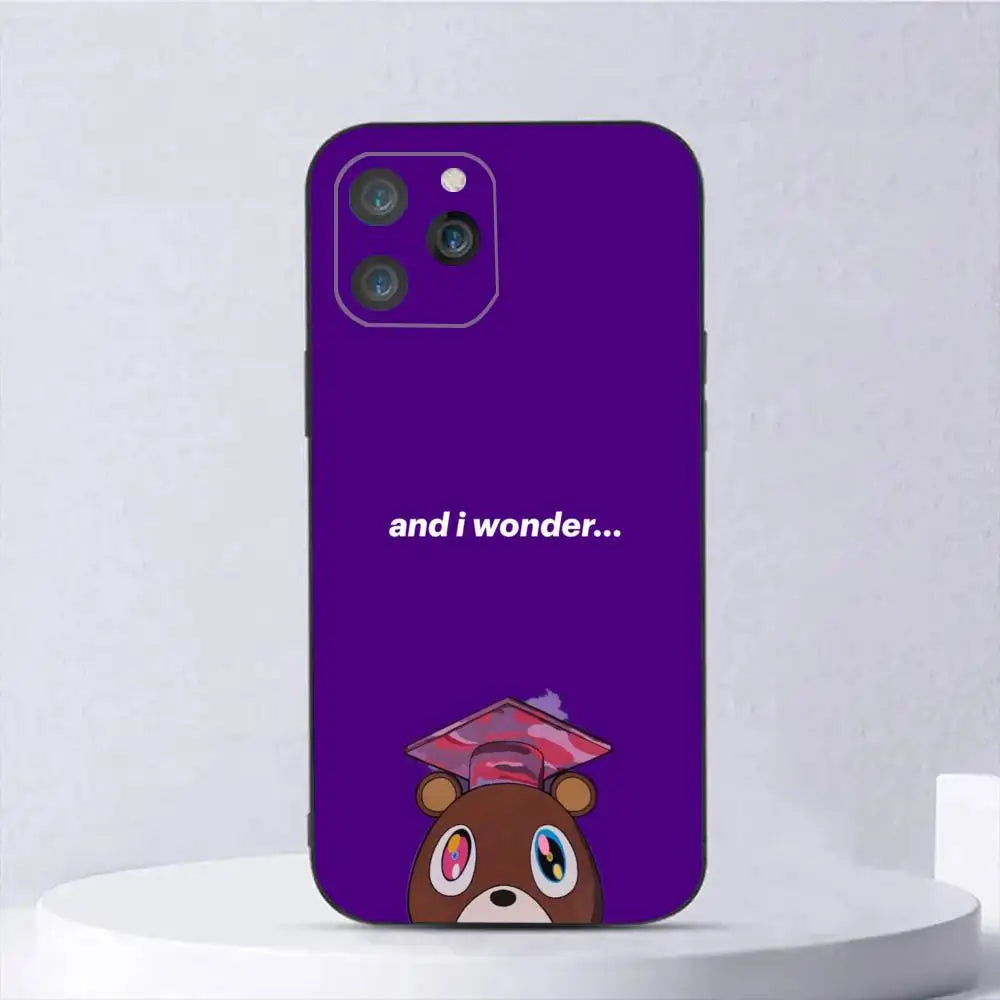 1pc Kanye West Ye Rapper Phone Case Silicone Soft For IPhone 17 Air 16 15 14 13 12 11 Plus Pro Max Plus
