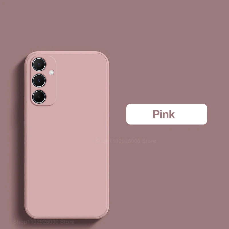 For Samsung A55 A15 A54 Case Soft Liquid Silicone Phone Cases For Samsung Galaxy A55 A15 A54 5G Shockproof Cover For Samsung A55