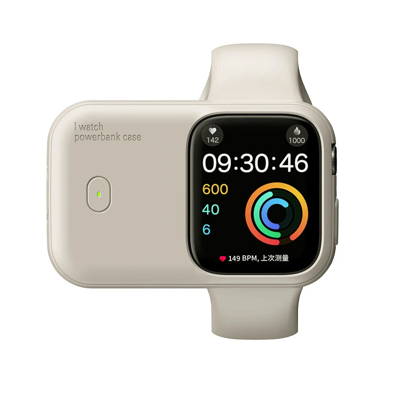 iWatch Power Bank Case For Apple Watch Charger 1200mAh Wireless Powerbank For Apple Watch 46 45 49mm Portable Magnetic Charging