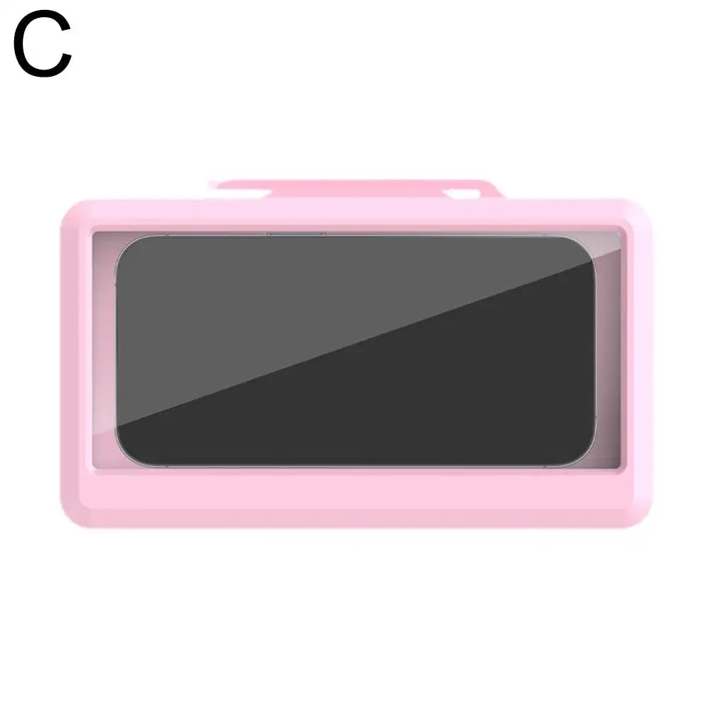 Bathroom Waterproof Phone Case Home Wall Phone Case Stand Box Self-adhesive Touch Screen Phone Cover Shower Sealing Storage