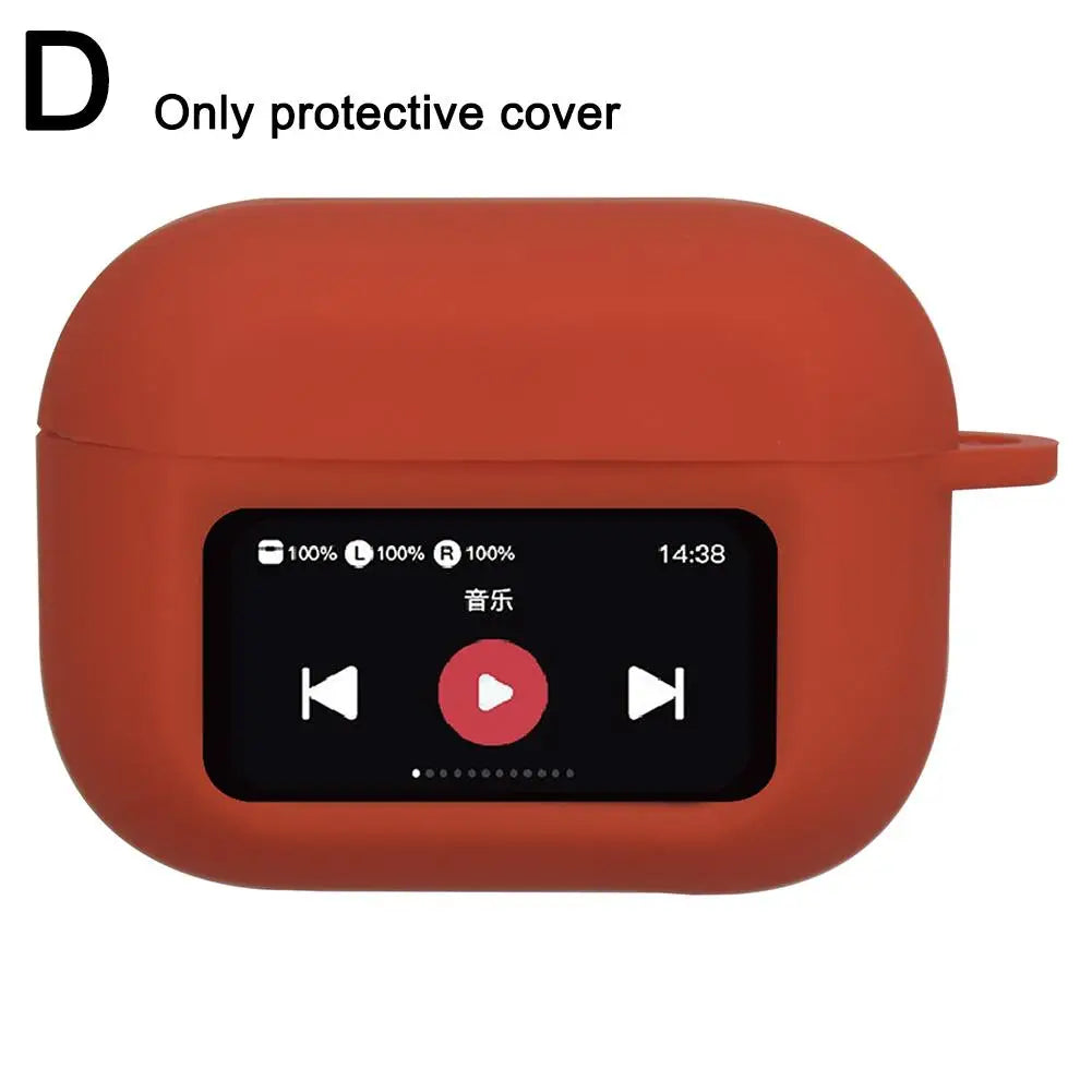 For AirPods A9pro Music Player Pattern Wireless Bluetooth Earphones Silicone Protective Case Thin Edition