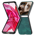 Motorola Razr 60 50 40 Ultra Retro Leather Phone Case - Shockproof Fall Prevention Cover for Moto Razr 60 50 40 Models