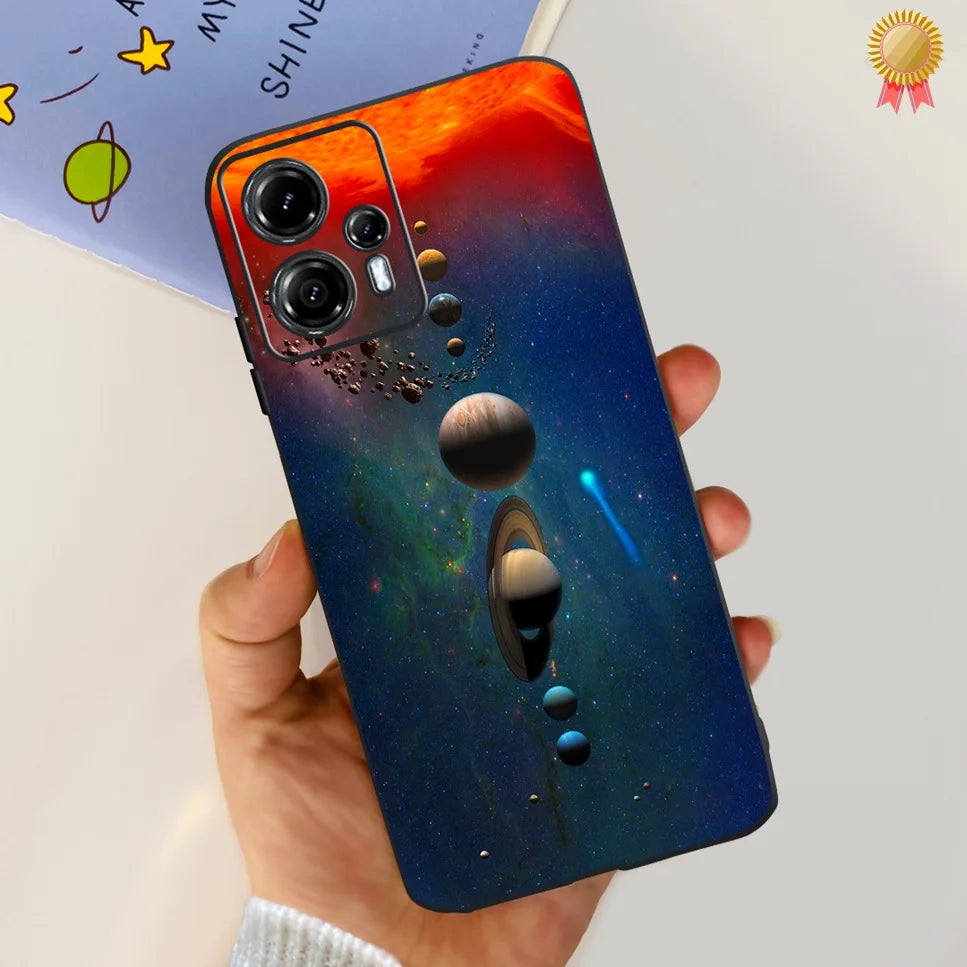 Hot For Motorola Moto G13 Case Fashion Cartoon Astronaut Soft TPU Silicone Back Cover Motorola MotoG23 G32 G42 6.5'' Phone Cases