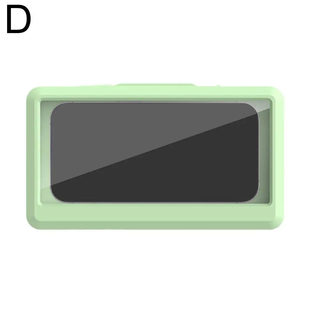 Bathroom Waterproof Phone Case Home Wall Phone Case Stand Box Self-adhesive Touch Screen Phone Cover Shower Sealing Storage