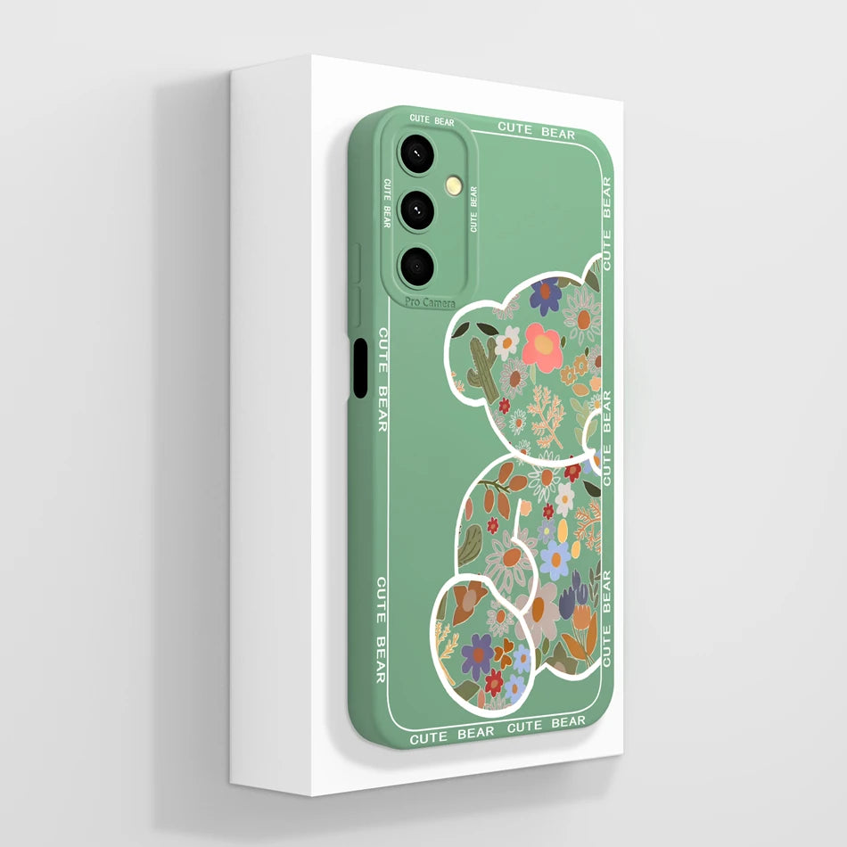 For Samsung Galaxy A24 Phone Case Cute Panda High Quality Liquid Silicone Anti Drop Soft Back Cover For Samsung A 24 Phone Shell