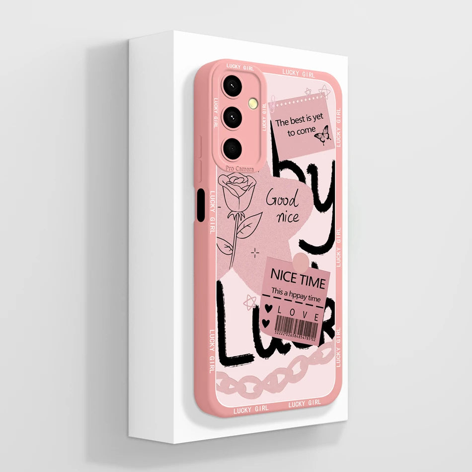 For Samsung Galaxy A24 Phone Case Cute Panda High Quality Liquid Silicone Anti Drop Soft Back Cover For Samsung A 24 Phone Shell