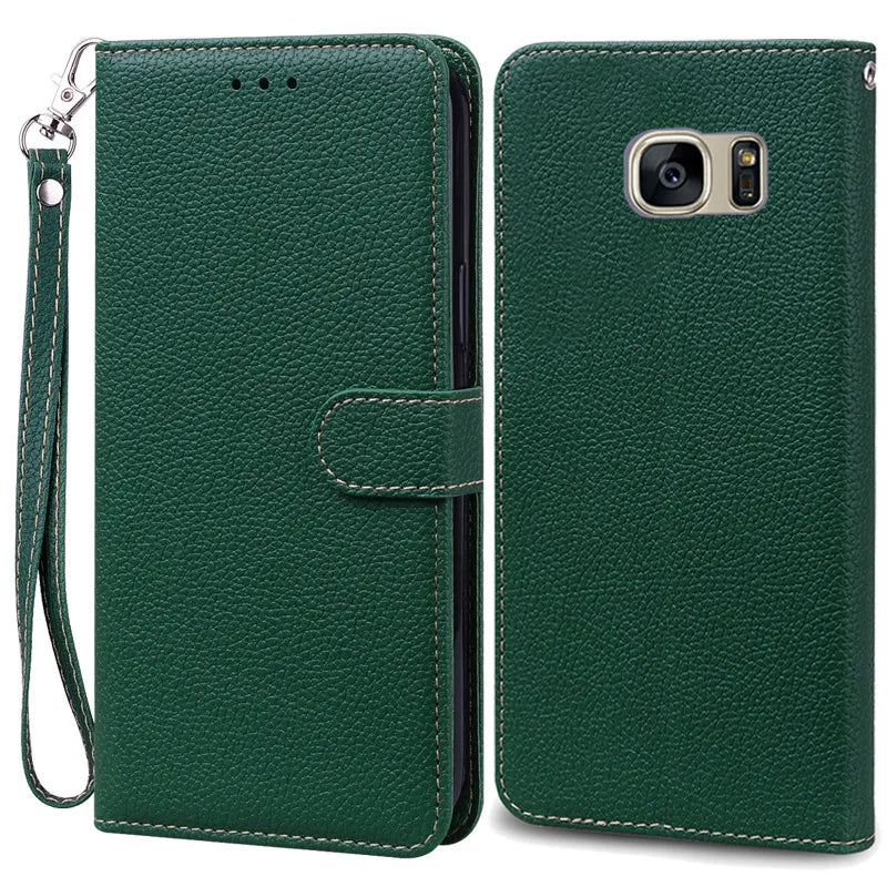 S7Edge Case For Samsung Galaxy S7 Case Leather Wallet On For Samsung S7 Edge Case Soft Flip Cover For Samsung S7 S 7 Edge Fundas