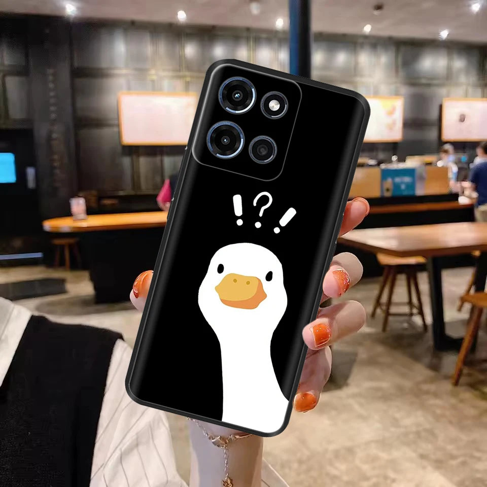 For Motorola Moto G (2025) Case Cute Cartoon Phone Case Soft Liquid Silicone Back Cover For Moto G 2025 5G Silicon Cases Coque