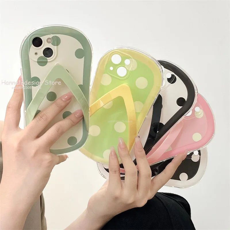 Suitable For iPhone 15 Phone Case 3D Herringbone Slippers 14 Pro Max XSMAX Silicone 11 Anti Drop 12 13 Protective Case