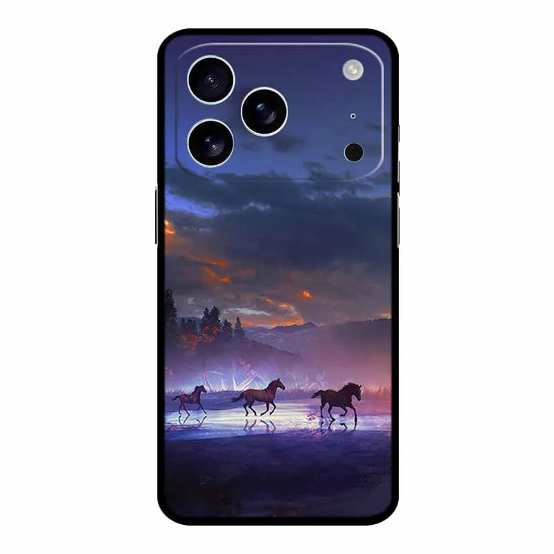 Phone Case For iphone 17 Pro Max Back Cover Case 17Pro Funda Black Silicone Soft Coque For iphone 17 Pro Cases 17Pro Max Shell