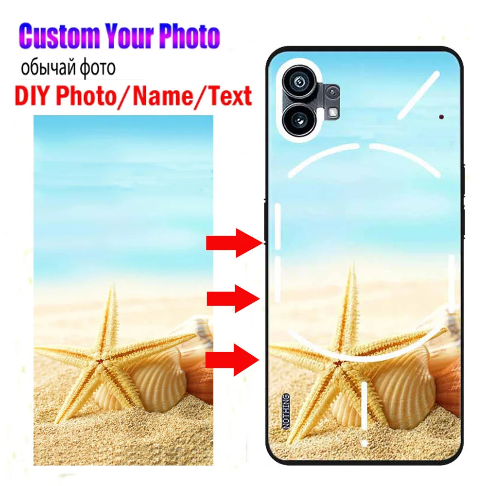 Customized Photo DIY Cases For Nothing Phone 2 Silicone Cover DIY Picture Name Design For Nothing Phone 1 Case One Two A063 A065