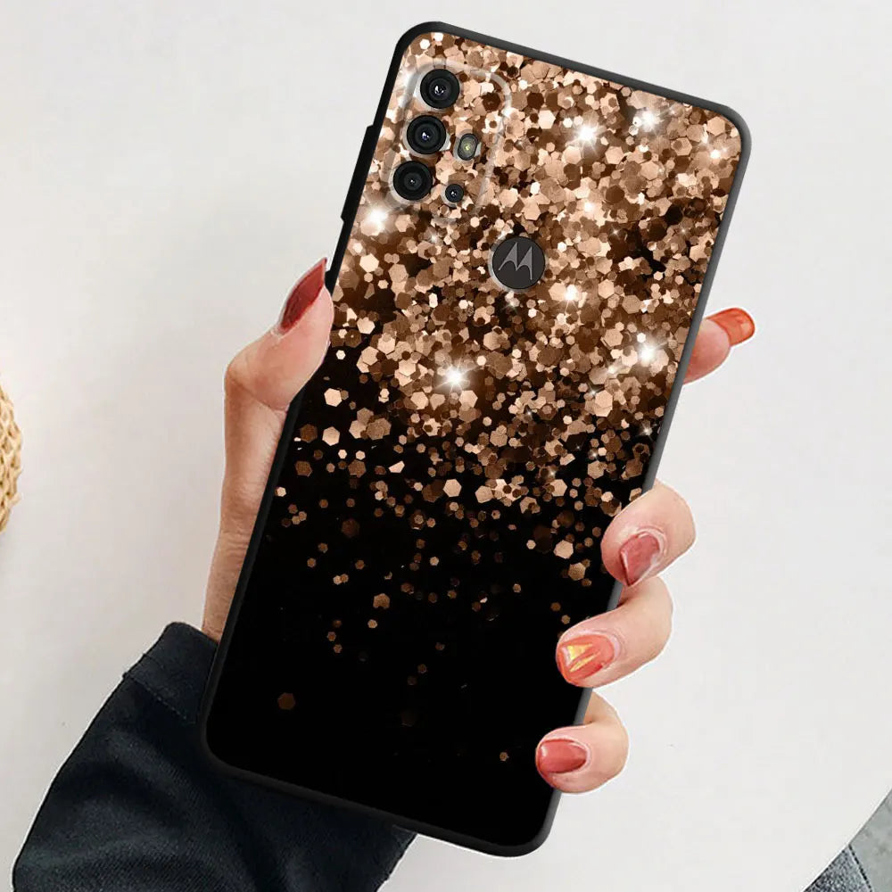 Love Rose Gold Style Phone Case for Motorola Moto G31 G32 G200 G52 G72 G30 G51 G71 5G G22 G50 G82 G8 Power Lite G60 Cover