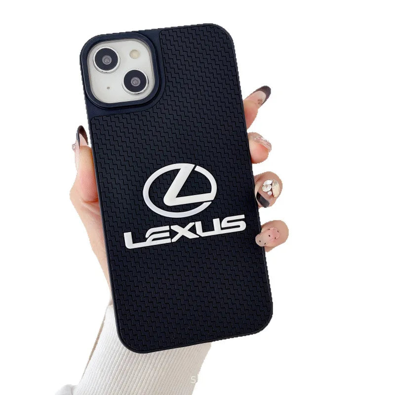 3D Stereo Silicone For Lexus Phone Case For IPhone 17 Pro Max 16 14 15 12 13 11 Pro Mini Plus Anti-drop Phone Protection Shell