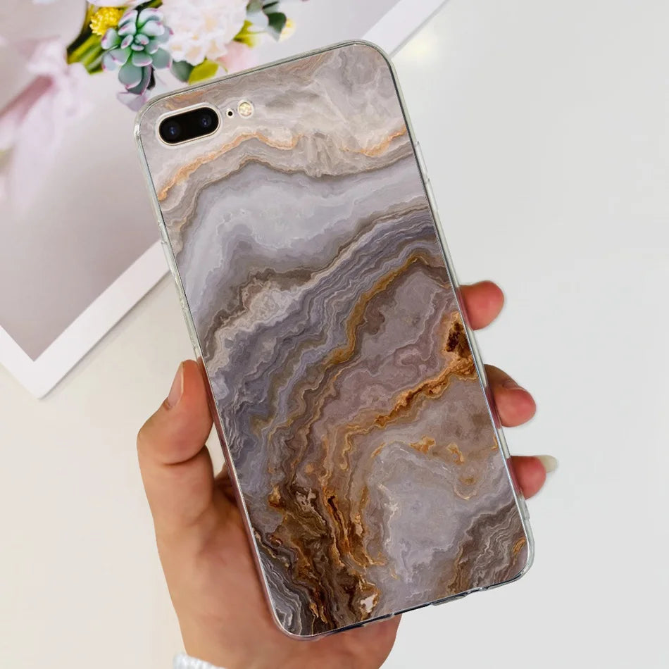 For iPhone 7 8 Plus Phone Case iPhone7 iPhone8 7Plus 8Plus SE 2020 2022 Fashion Cool Pattern Soft Silicone TPU Cases